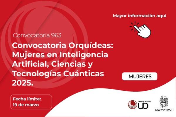 Imagen decorativa Convocatoria 963 Orquídeas: Mujeres en Inteligencia Artificial, Ciencias y Tecnologías Cuánticas 2025