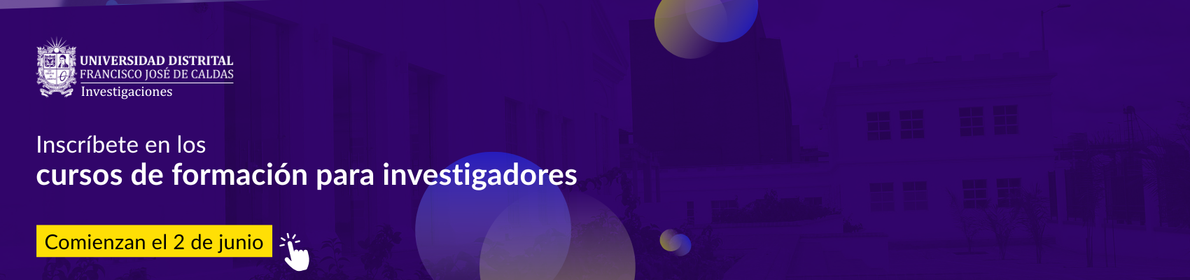 Convocatoria: Cursos de Formación para Investigadores