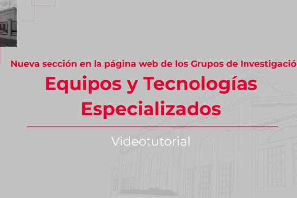 Imagen noticia: Actualización de información web de los grupos de investigación